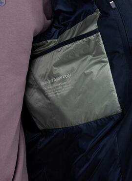 Manteau matelassé El Ganso bleu marine pour homme