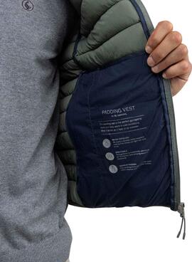 Gilet matelassé vert El Ganso pour homme