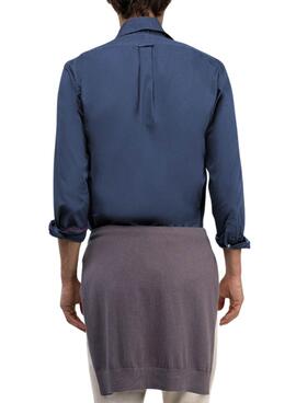 Chemise El Ganso teint en bleu pour homme
