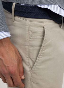 Pantalon chino beige slim fit pour homme de la marque El Ganso.
