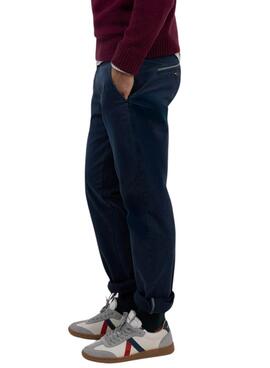 Pantalon chino Le Ganso bleu marine slim fit pour homme