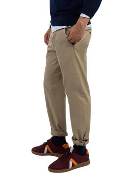 Pantalon chino El Ganso camel ajustado para hombre