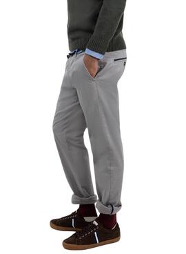 Pantalon chino El Ganso gris ajustado para hombre