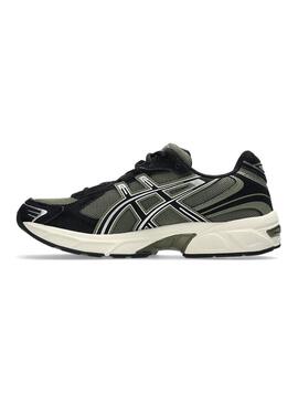 Baskets Asics Gel 1130 vertes et noires pour homme.