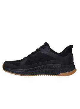 Chaussures Skechers Bobs Squad noir pour homme.