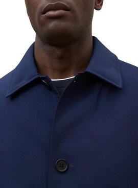 Manteau Ecoalf Hampshire marine pour homme