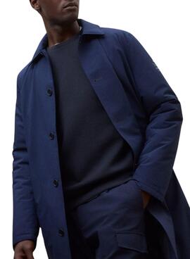 Manteau Ecoalf Hampshire marine pour homme