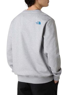 Sweat à capuche The North Face Drew Peak Regular gris pour homme.