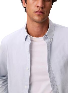 Chemise Calvin Klein Solid Oxford bleue pour homme