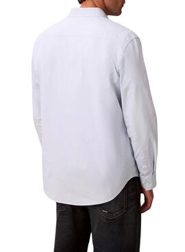 Chemise Calvin Klein Solid Oxford bleue pour homme