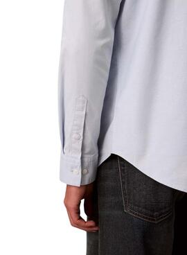 Chemise Calvin Klein Solid Oxford bleue pour homme