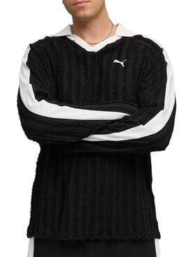 Polo Puma T7 Relaxed noir pour homme.