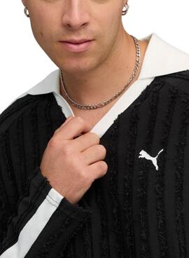Polo Puma T7 Relaxed noir pour homme.