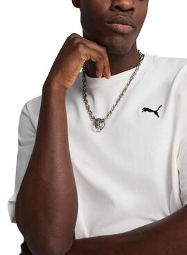 T-shirt Puma Wardrobe Boxy blanc pour homme.