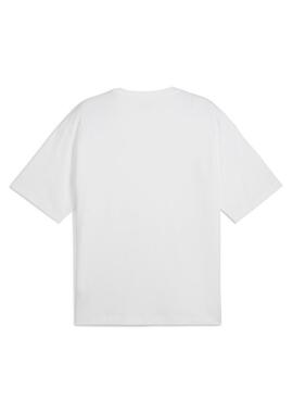 T-shirt Puma Wardrobe Boxy blanc pour homme.