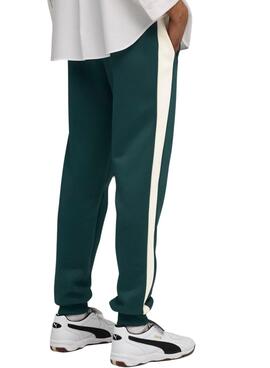 Pantalon de sport Puma T7 Always On vert pour homme.