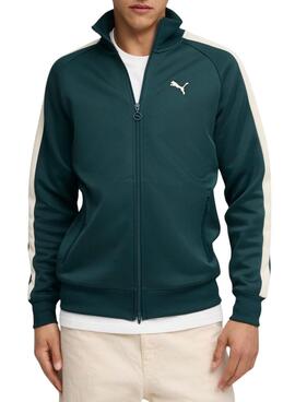Veste de sport Puma T7 Always On verte pour homme