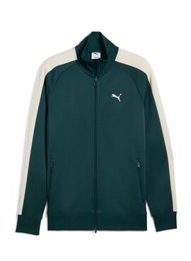 Veste de sport Puma T7 Always On verte pour homme