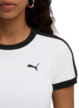 T-shirt Puma T7 slim blanc pour femme