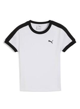 T-shirt Puma T7 slim blanc pour femme