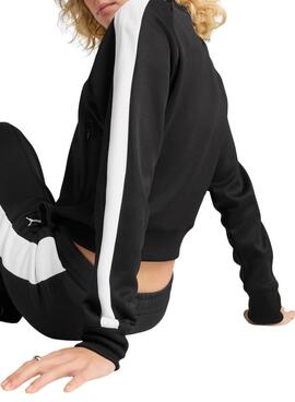 Veste de sport noire Puma T7 pour femme