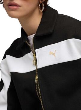 Veste de sport Puma T7 Relaxed noire pour femme