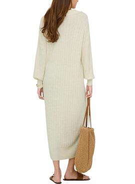 Robe Only Tessa beige pour femme