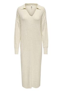 Robe Only Tessa beige pour femme