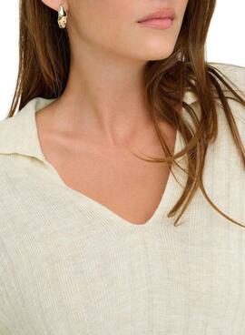 Robe Only Tessa beige pour femme