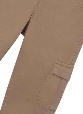 Pantalon cargo Mayoral beige pour garçon