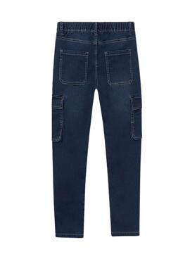 Pantalon Mayoral soft denim jogger enfant foncé