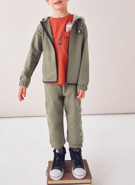 Survêtement Mayoral 2 pantalons imprimé vert enfant