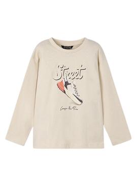 T-shirt Mayoral street beige pour garçon
