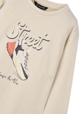 T-shirt Mayoral street beige pour garçon
