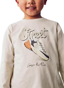 T-shirt Mayoral street beige pour garçon