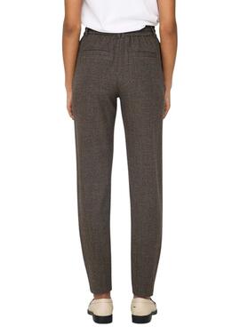 Pantalon Only Poptrash marron pour femme.