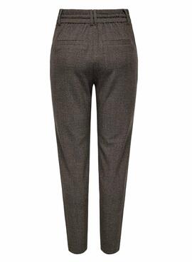 Pantalon Only Poptrash marron pour femme.