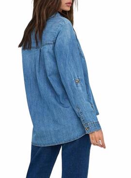Chemise Only Yasmin en denim léger pour femme