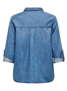 Chemise Only Yasmin en denim léger pour femme