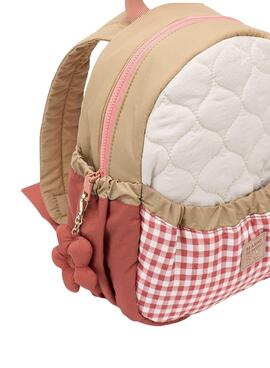 Sac à dos rembourré corail Mayoral pour fille