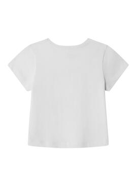 T-shirt Pepe Jeans Avani blanc pour fille