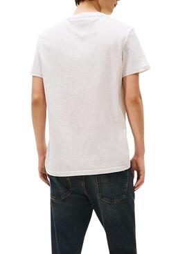 T-shirt Tommy Jeans Font Play gris pour homme