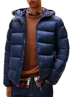 Veste à capuche Tommy Jeans Hooded Logo bleue pour homme