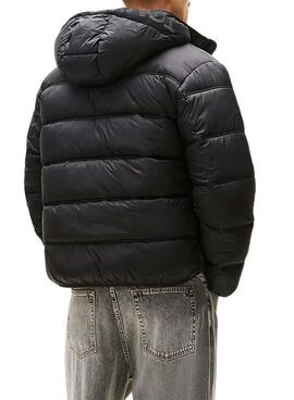 Veste Tommy Jeans capuche Logo noir pour homme
