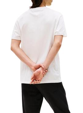 T-shirt Tommy Jeans DNA blanc pour homme