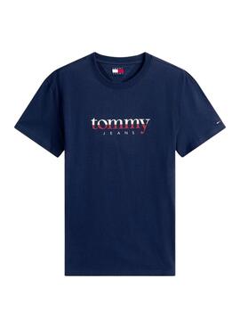 T-shirt Tommy Jeans DNA bleu marine pour homme