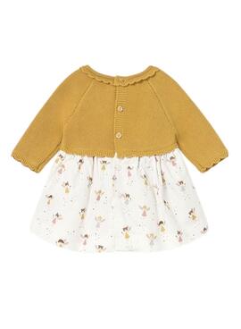 Robe tricotée imprimée Mayoral pour bébé
