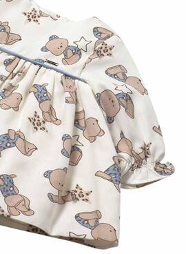 Robe Mayoral avec des ours imprimés pour nouveau-né