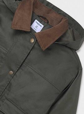 Veste cirée verte Mayoral pour fille