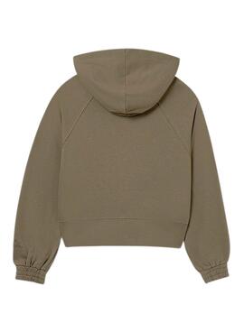 Sweat-shirt Mayoral à fermeture éclair verte pour fille